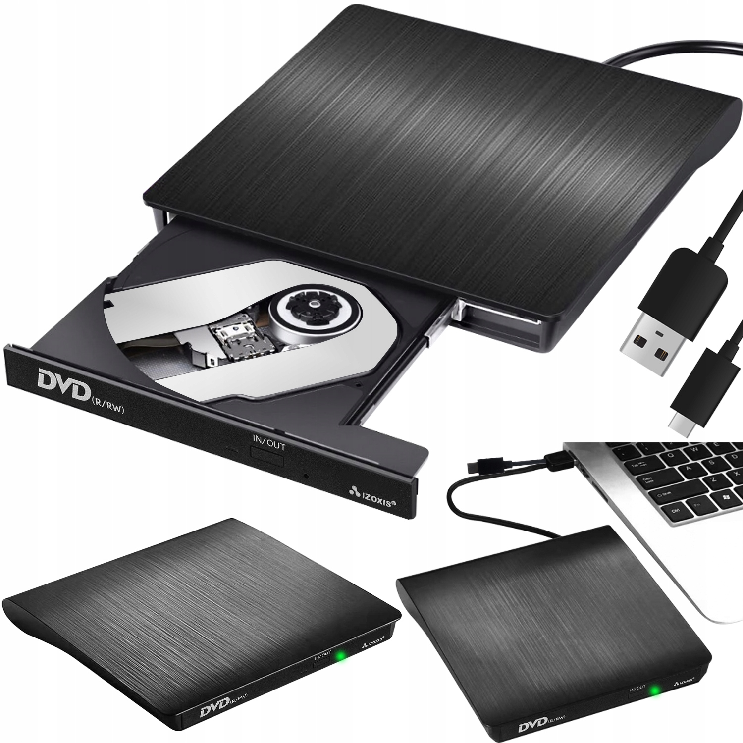 

Napęd Cd-r DVD Zewnętrzny Nagrywarka Usb 3.0 Typ C