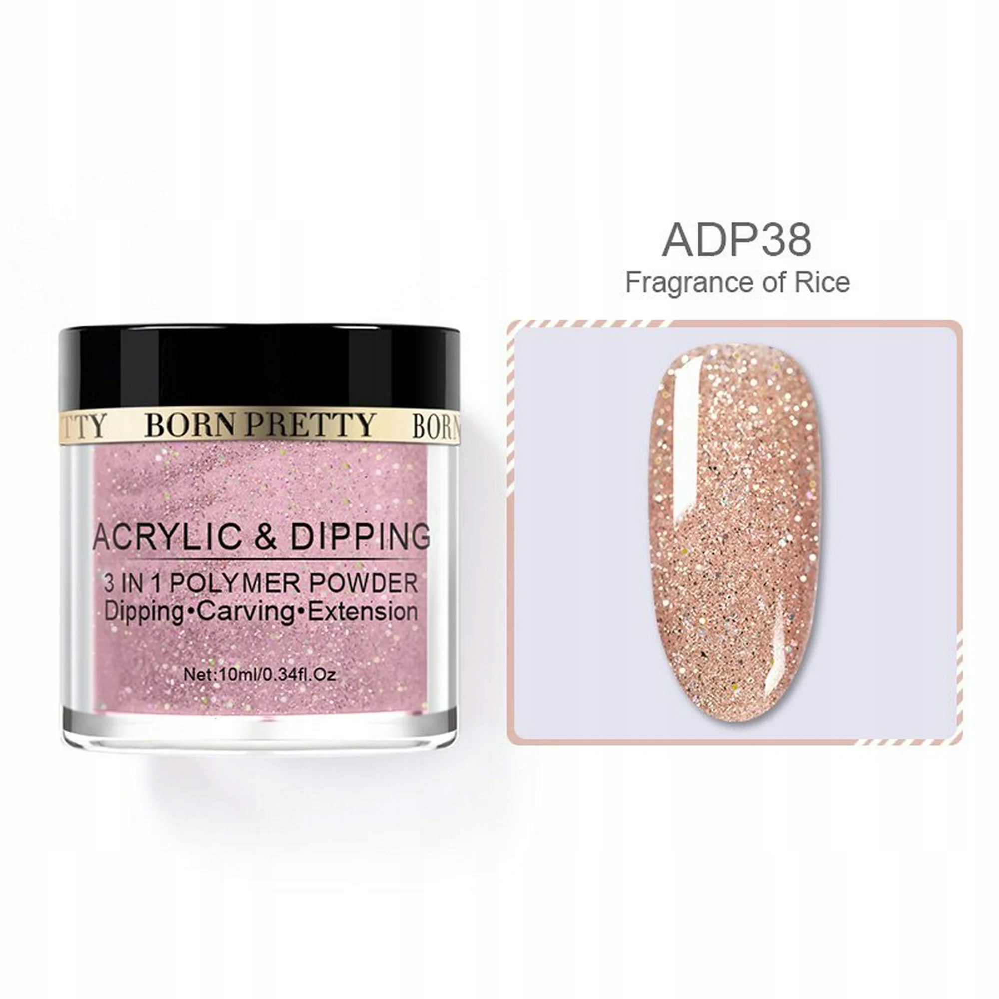 BORN PRETTY - manicure tytanowy - PROSZEK ADP38