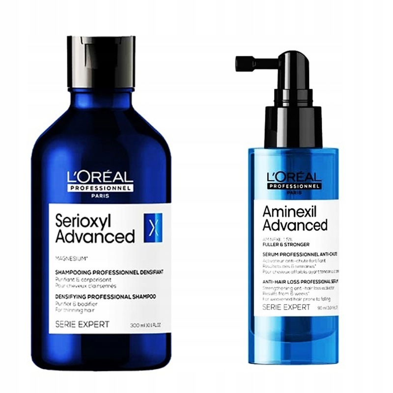 Loreal Scalp Serioxyl Advanced šampon 300 ml Aminexil Advanced sérum 90 ml