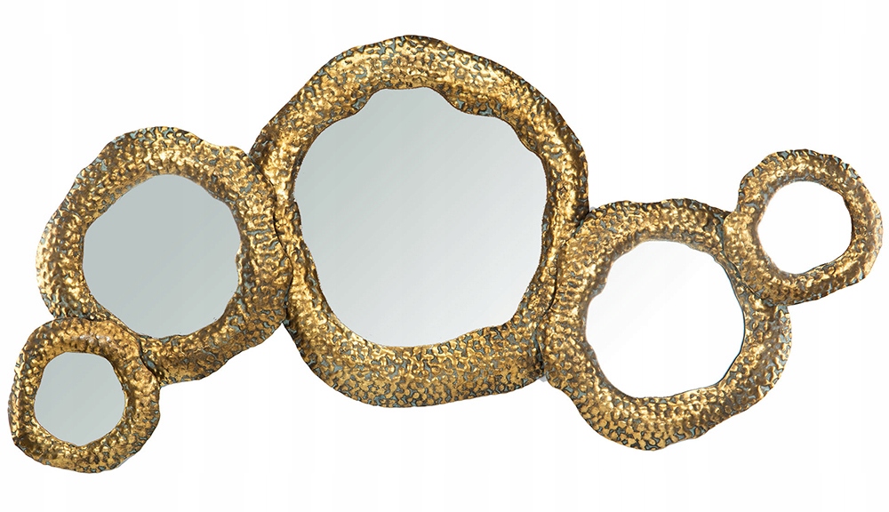 Zrkadlo Naiv zlaté retro kovové 114x60 cm