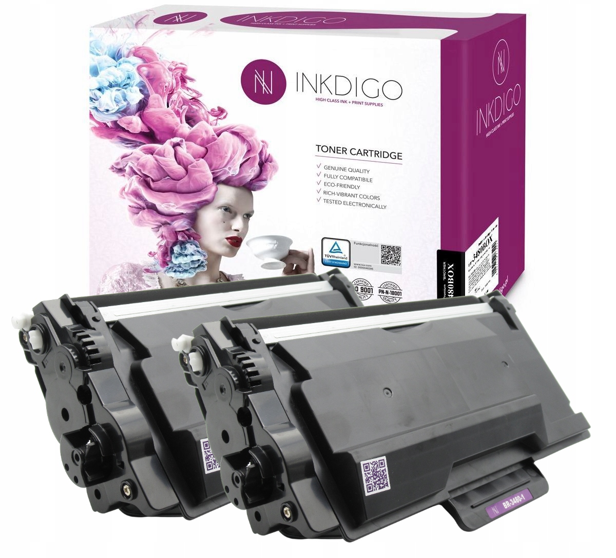 

2x Toner do drukarki Brother TN-3480 TN3480 Zestaw