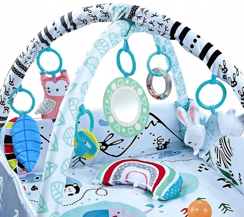 MATA EDUKACYJNA DUŻA DLA DZIECI NIEMOWLAKÓW INTERAKTYWNA 4w1 MIĘKKA prezent Marka bez marki