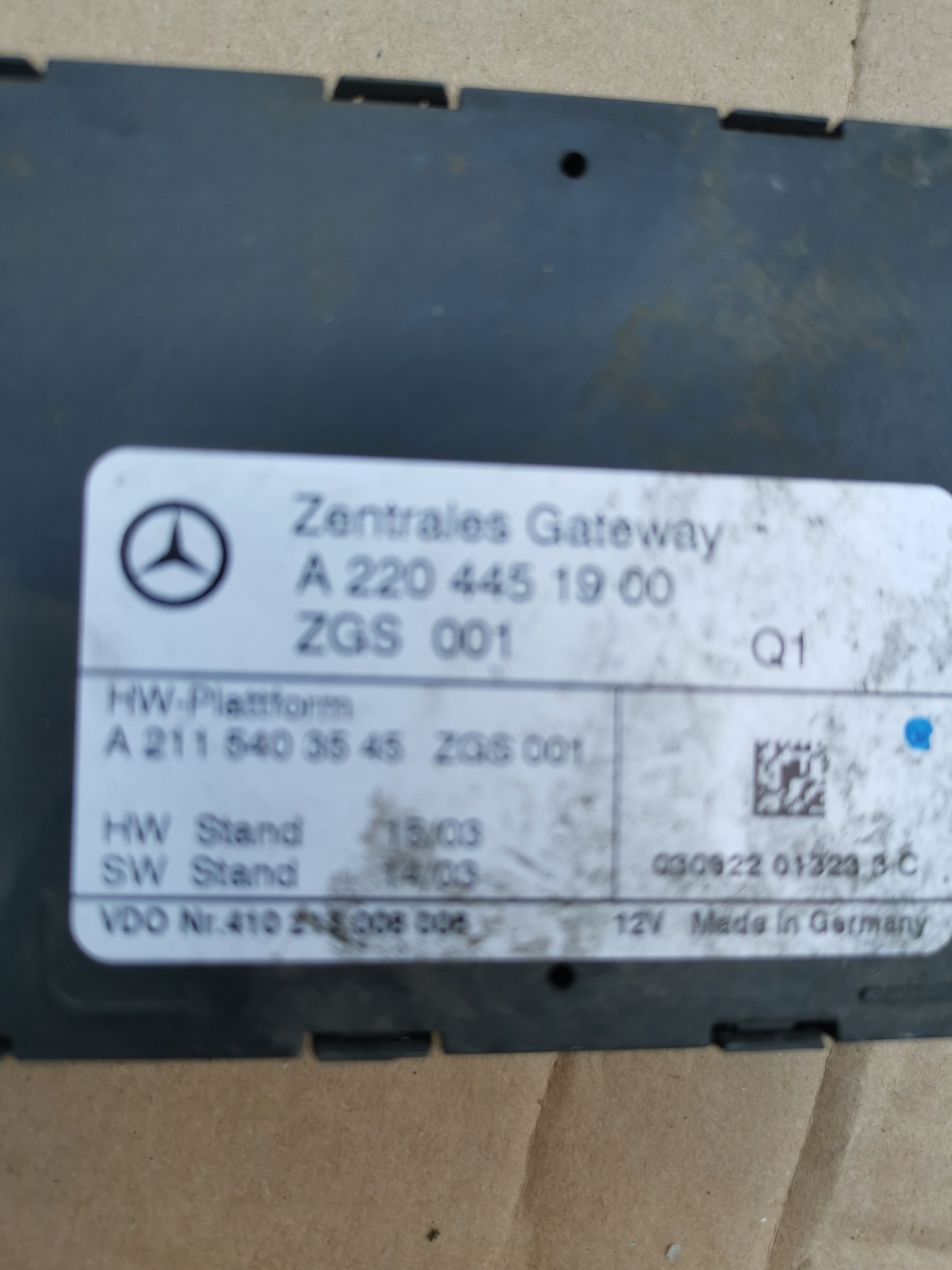 module GETAWAY MERCEDES W220 2204451900