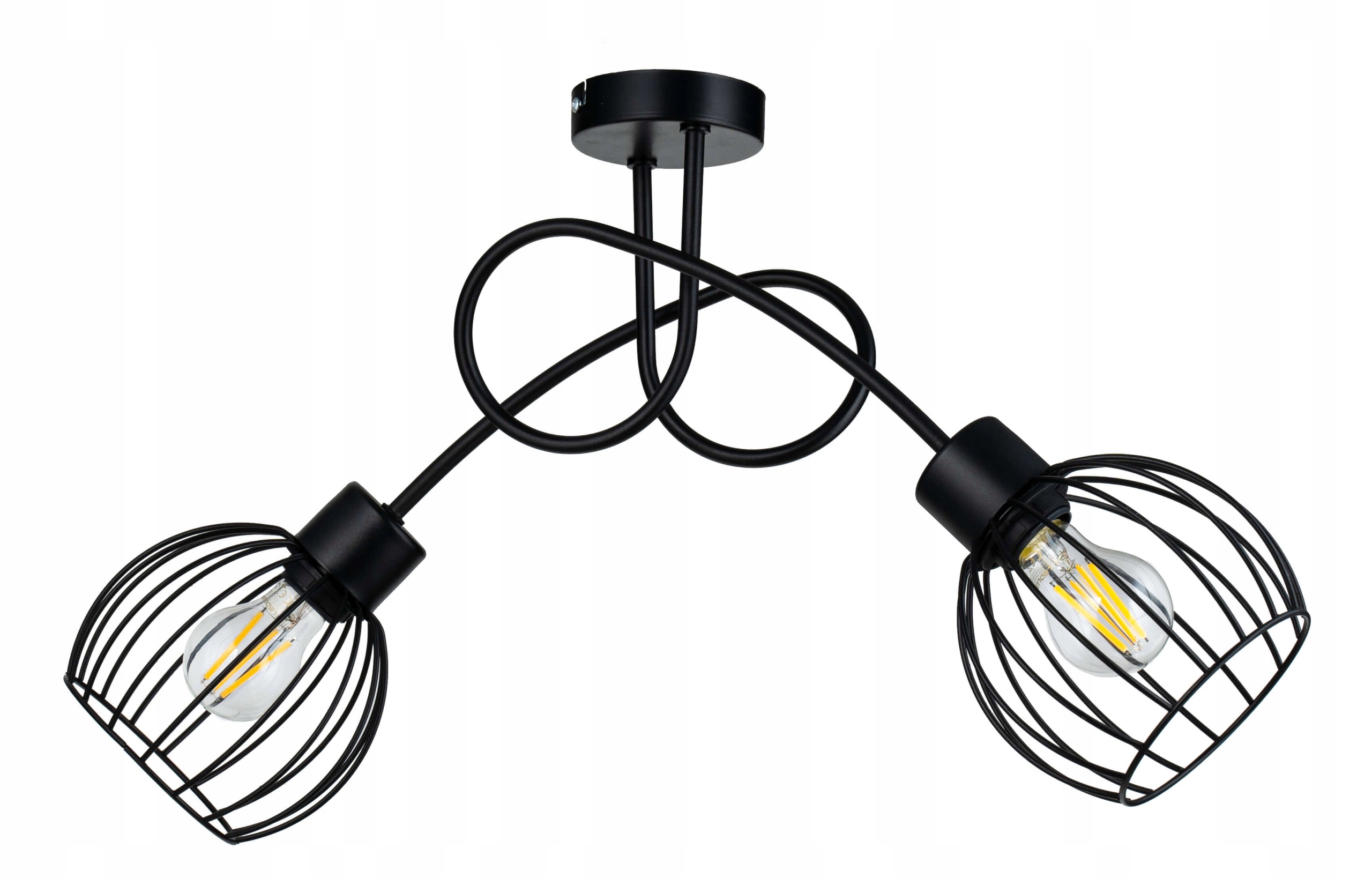 

Lampa Sufitowa żyrandol Wisząca Loft drut Kula 2
