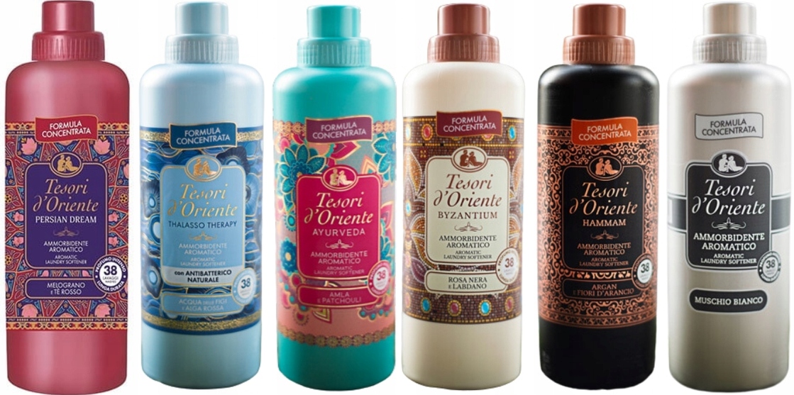 Levně Tesori d'Oriente Sada 6 italských oplachovacích přípravků 760 ml Ptabhm