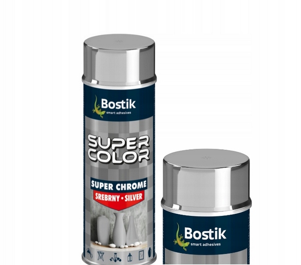 BOSTIK SUPER CHROM SREBRNY EFEKT LUSTRA PREMIUM 400ML GLAMOUR