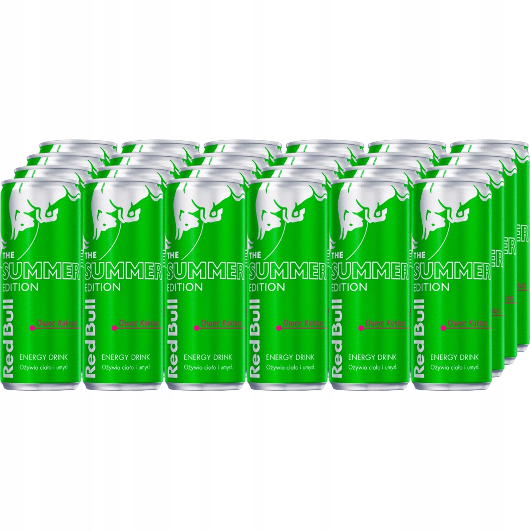 Red Bull Napój energetyczny owoc kaktusa 250 ml x 24 sztuki