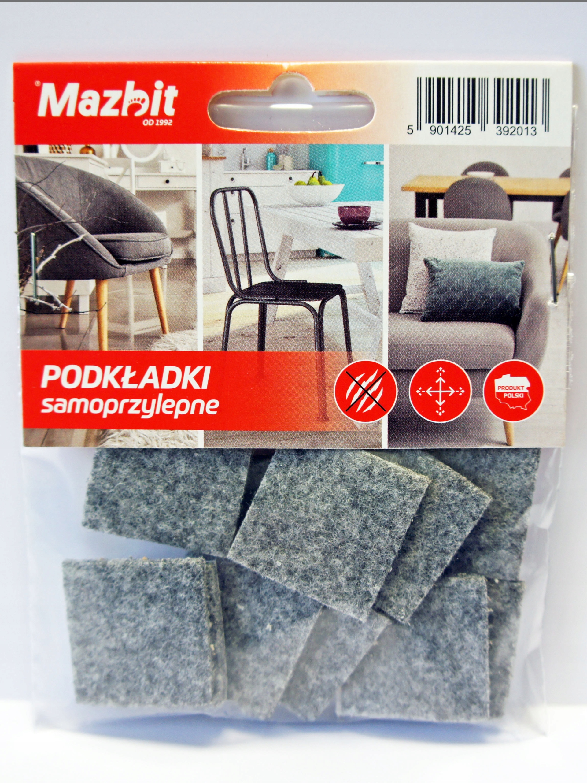 

Samoprzylepne Filcowe Podkładki Pod Meble 28x28mm