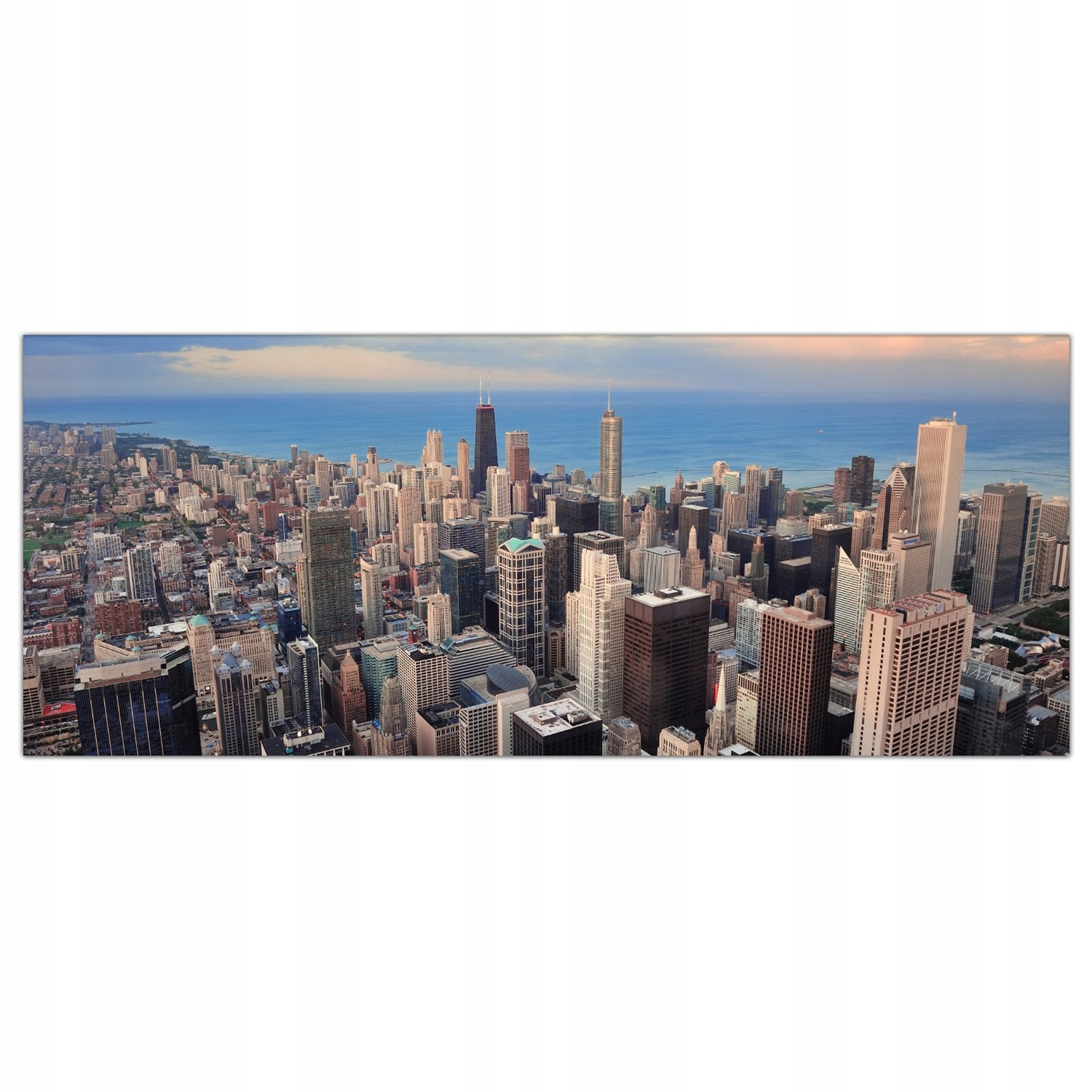 

Obraz na szkle Foto Chicago Zachód Słońca 125x50