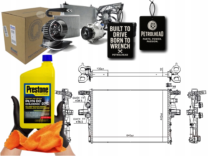 Chladič Vodního Motoru Iveco Daily V Daily VI Elettri #Petrolhead Pro+ Kit5