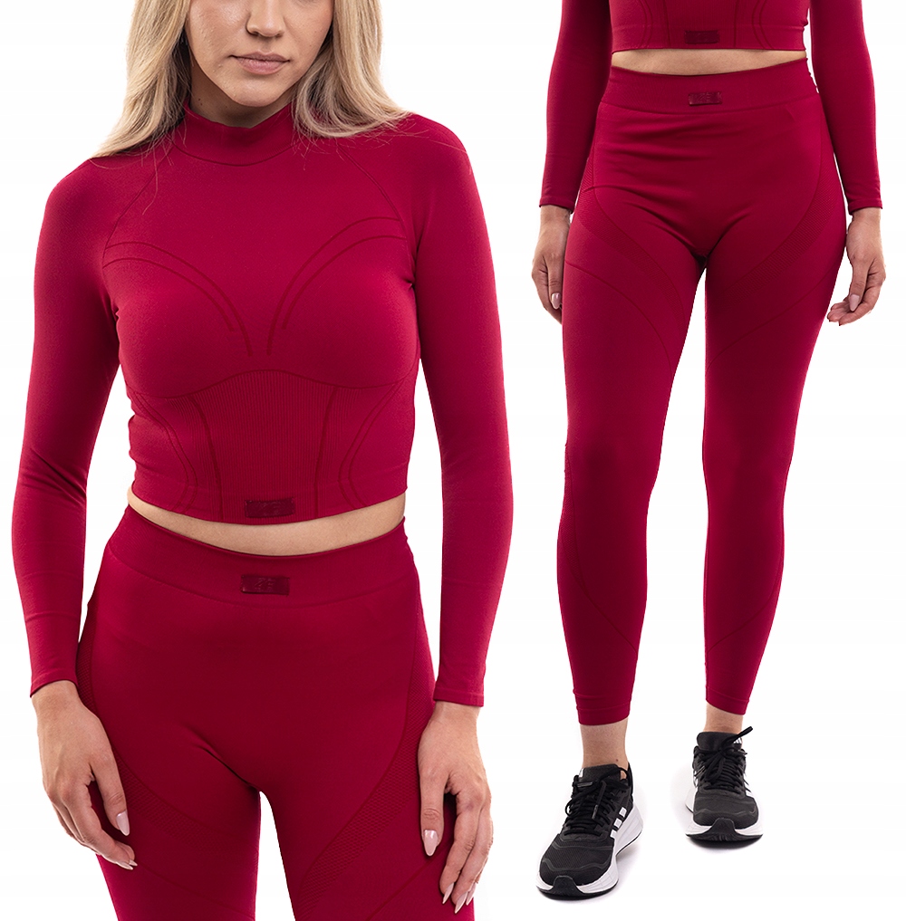 Komplet Damski 4F Top Koszulka Longsleeve Legginsy Sportowy Zestaw M/L