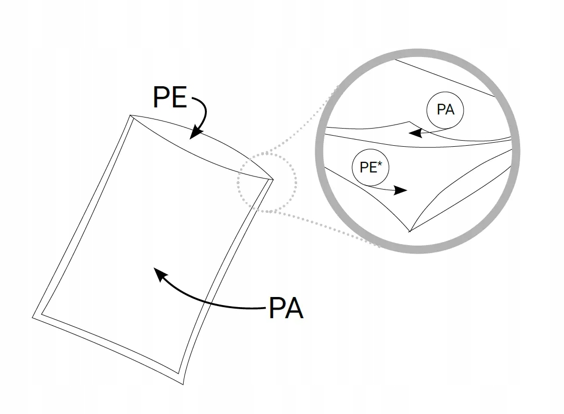Worki moletowane próżniowe na żywność 25x40 cm Nazwa handlowa DIAMOND