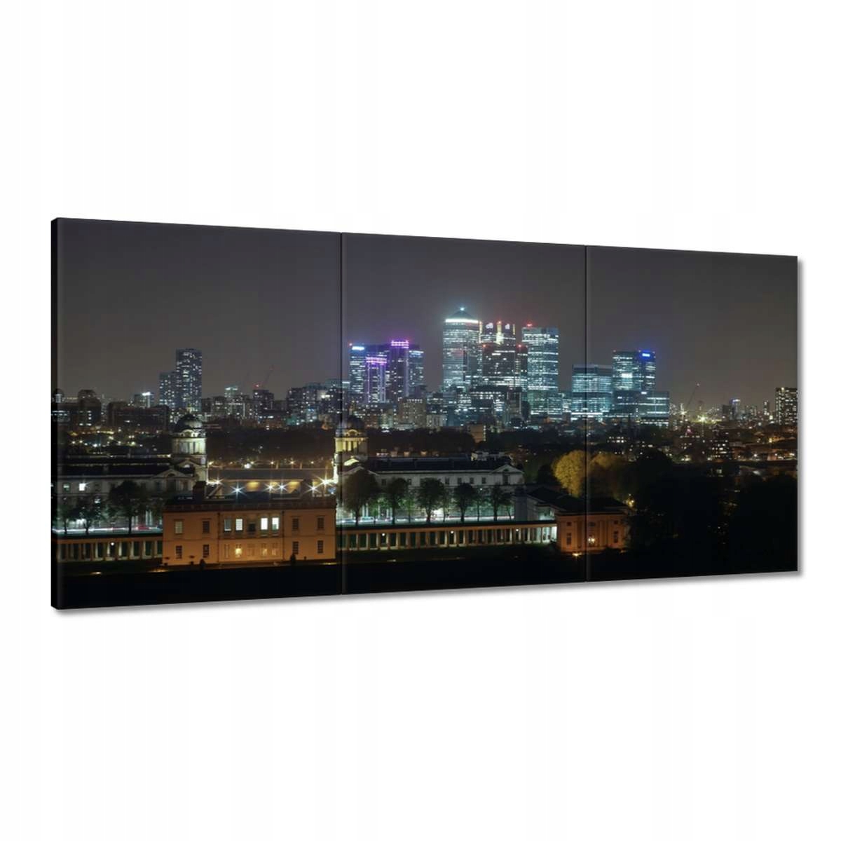 Obrazy 180x90 Londýn v noci Panoráma mesta