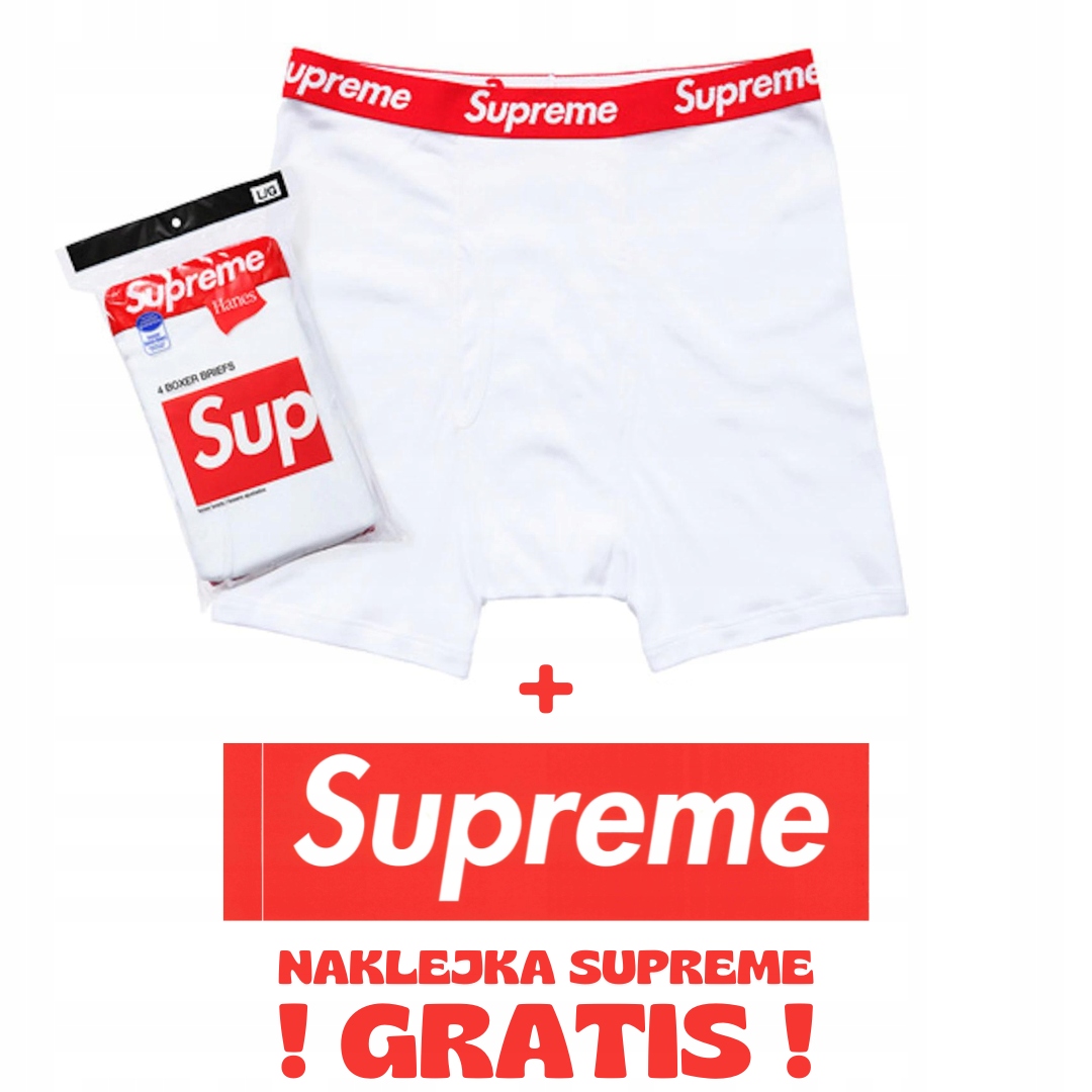 Boxerky Supreme Hanes Bílé M 1 Ks