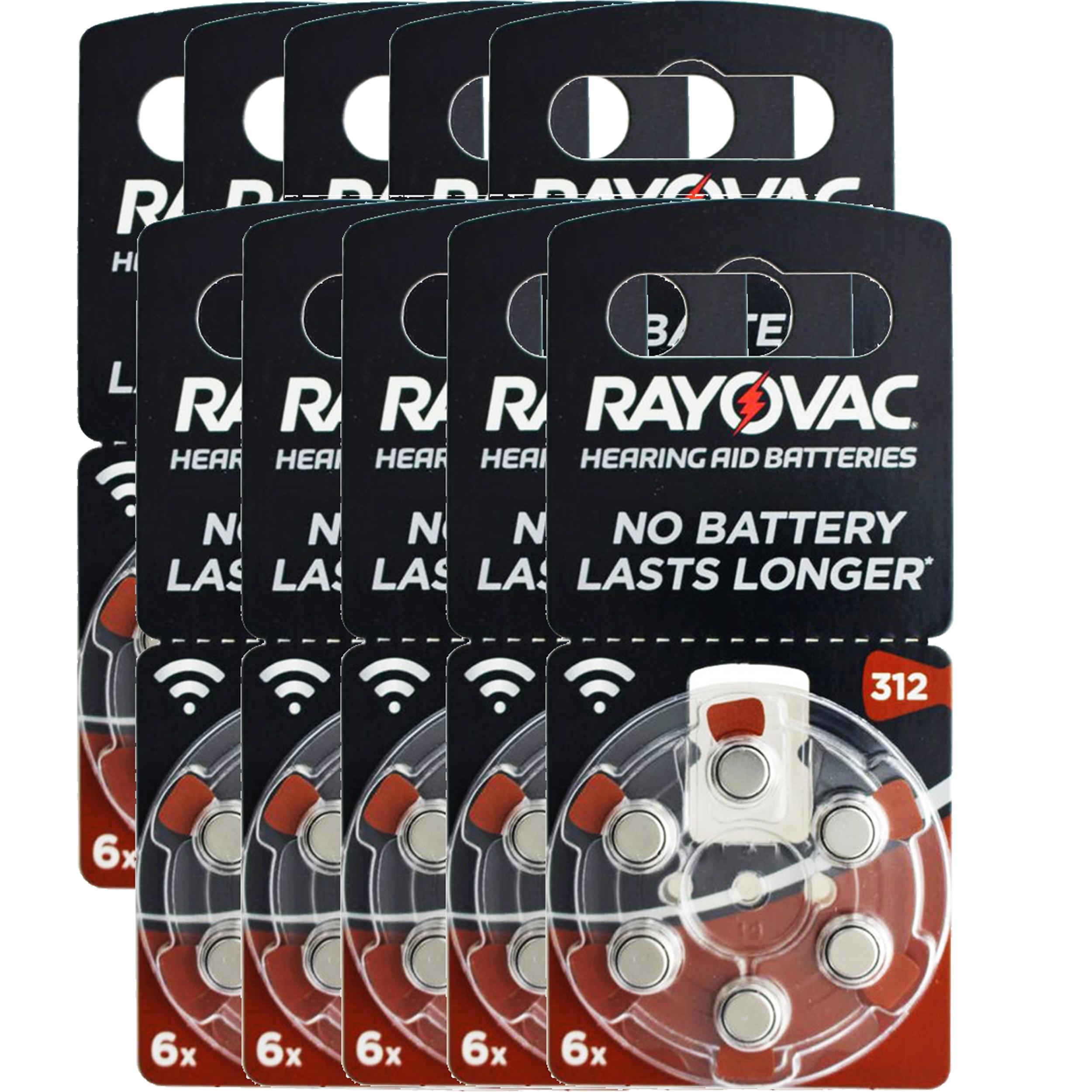 

60 Baterie Rayovac Special aparatów słuchowych 312