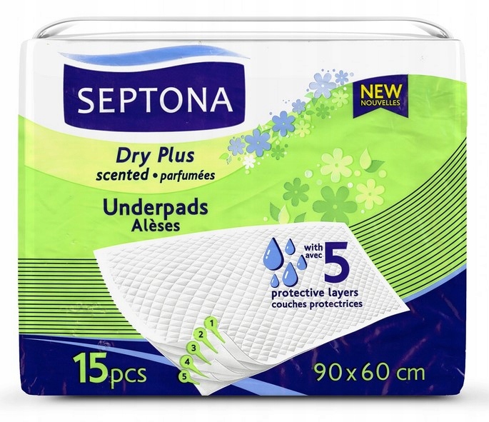 

Septona Podkłady higieniczne zapachowe 90x60 15szt