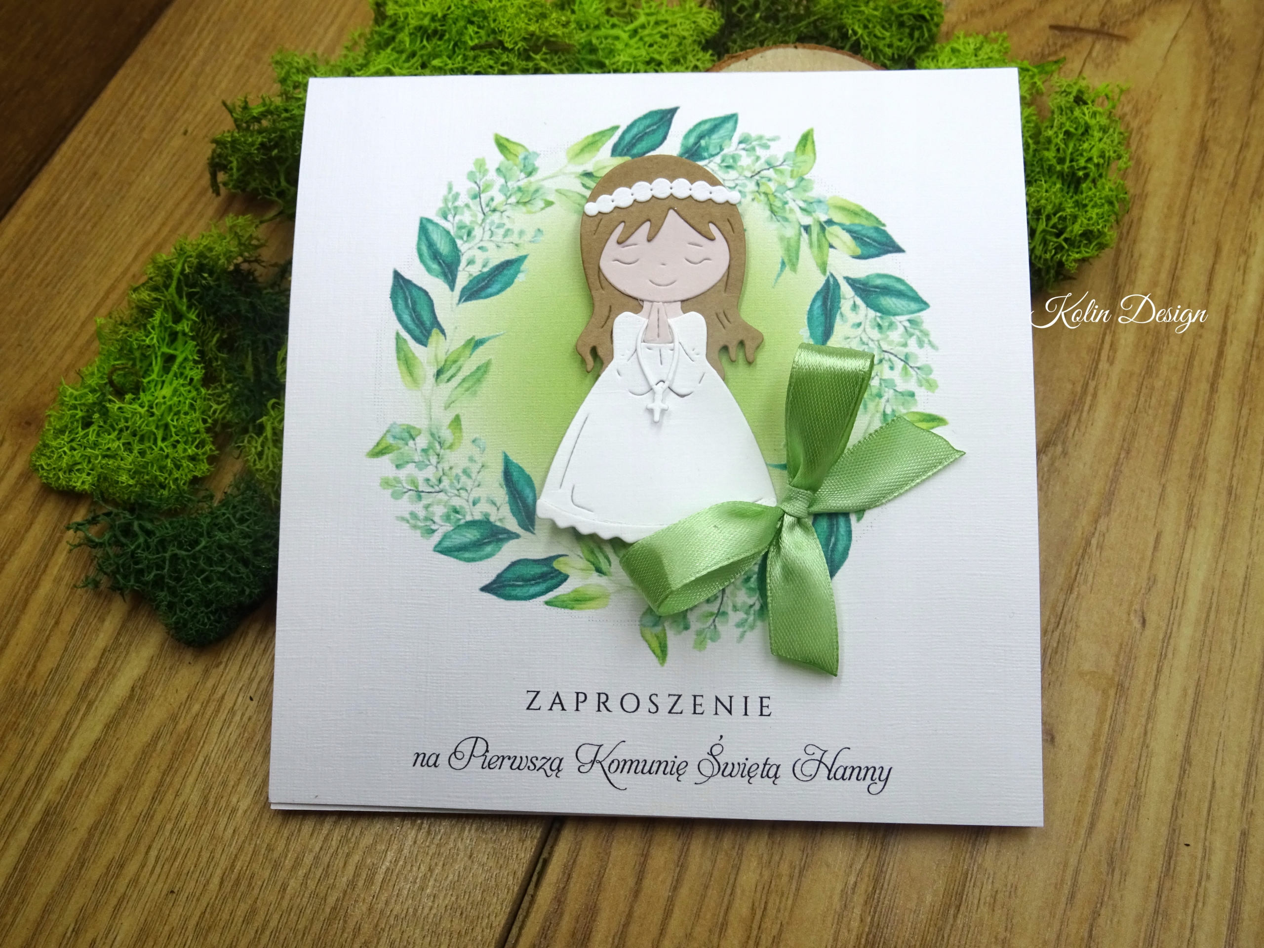 Zaproszenia na Pierwszą Komunię chłopiec dziewczyn Kolor wielokolorowy