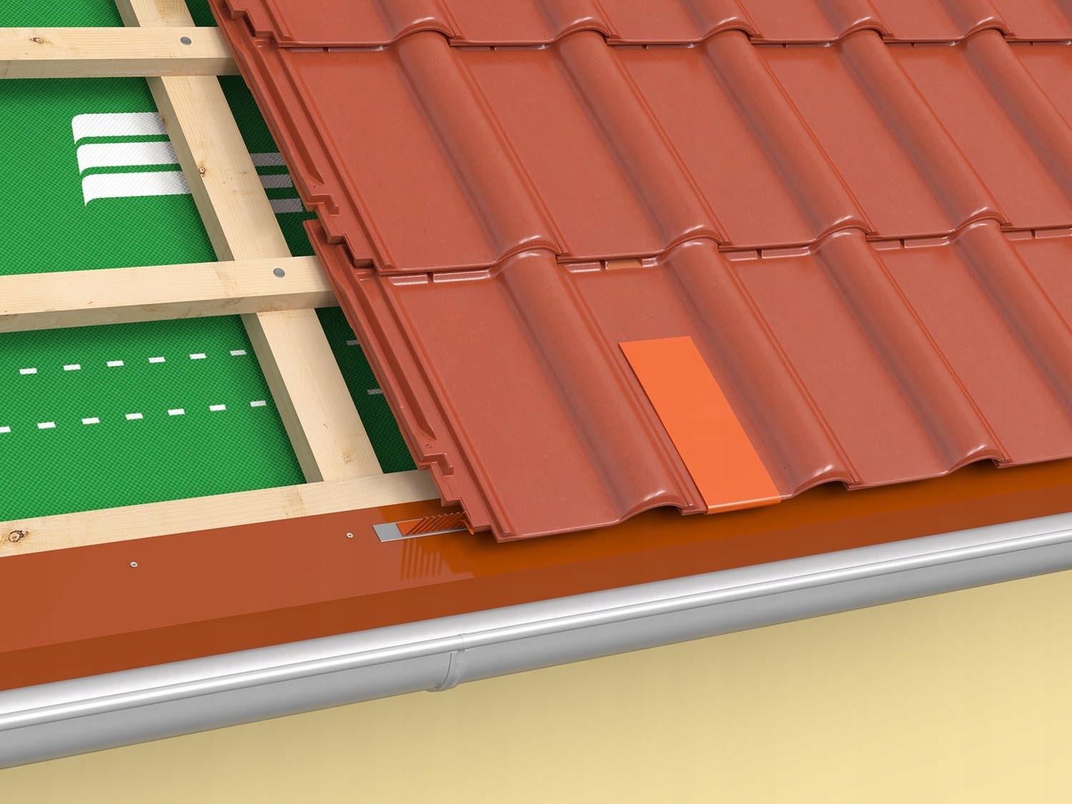 EUROVENT FLEXBIT BITUMICZNA TAŚMA DEKARSKA 150mm/10m CEGLASTA CEGŁA Marka Eurovent