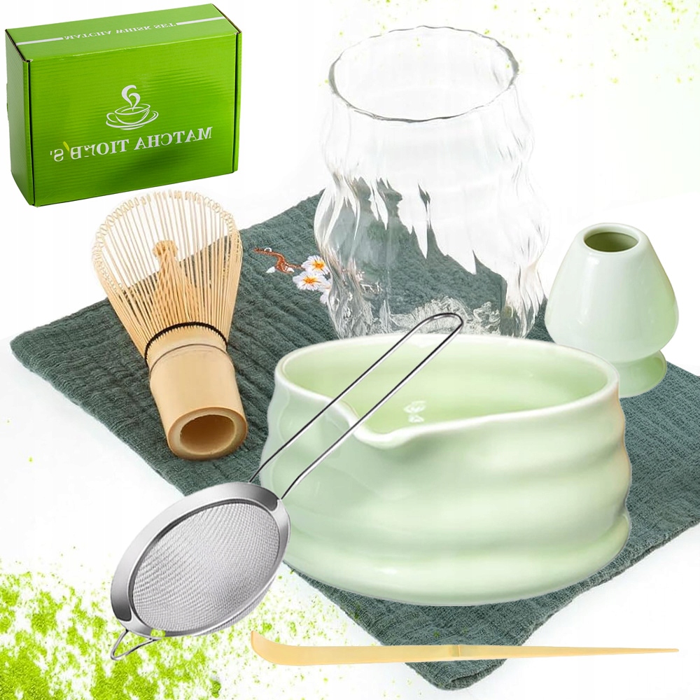 Levně Bambusová Dárková Sada Na Čaj Matcha, Metlička Chashaku, Odolná