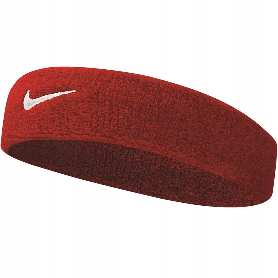 Opaska na głowę Nike Swoosh czerwona NNN07601