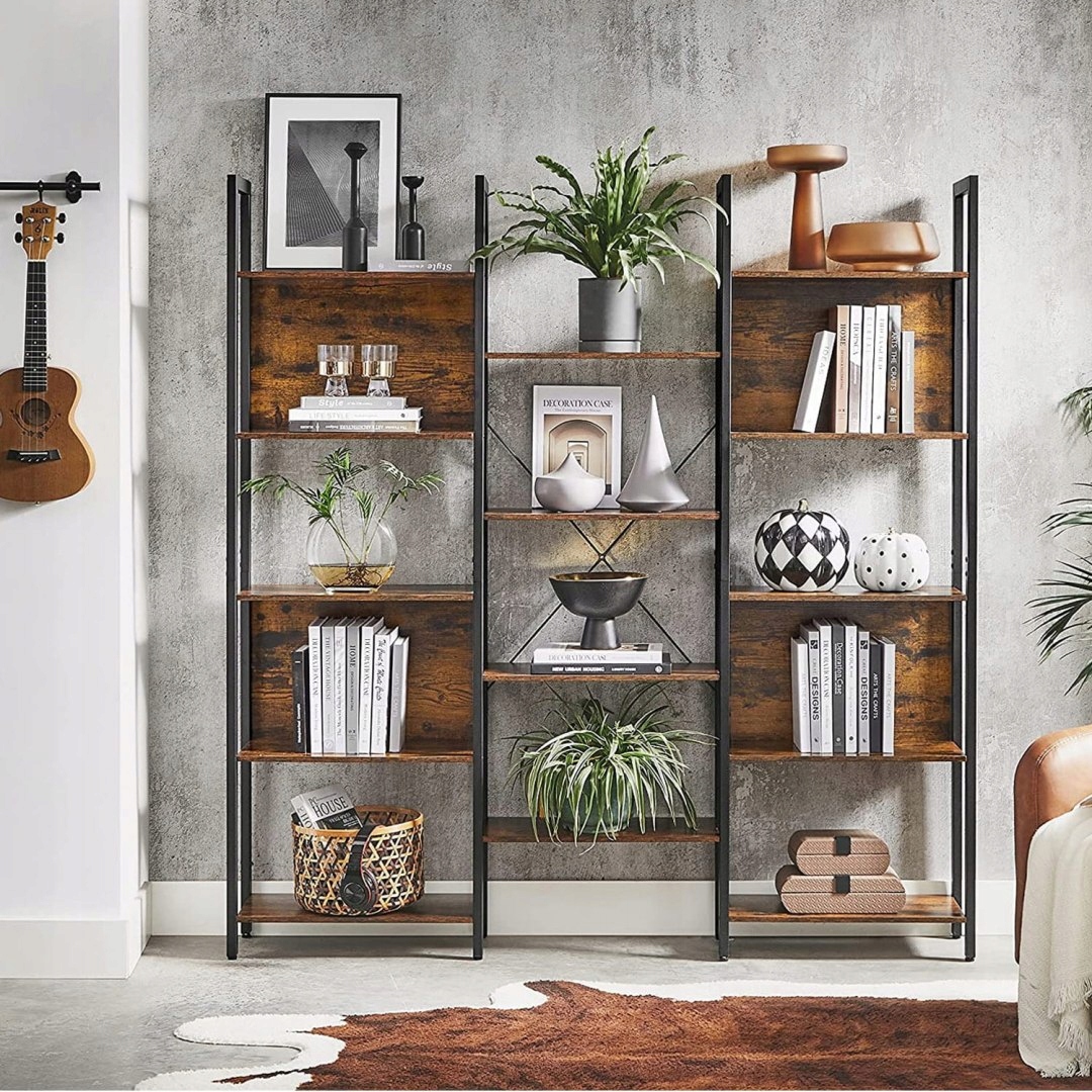 Szafka Regał - LLS107B01 Kolor mebla dąb orzech