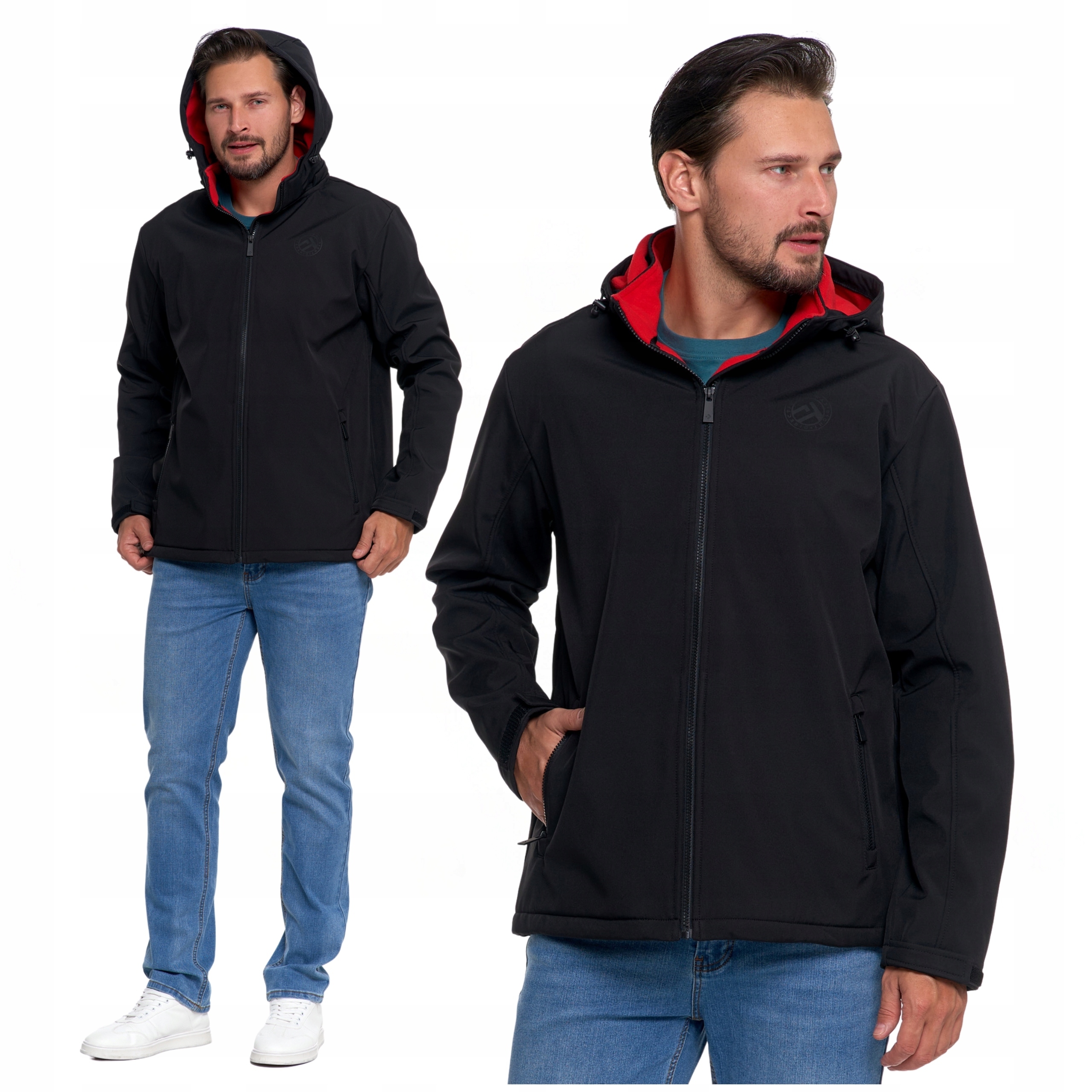 Pánská Bunda Softshell Přechodová Voděodolná Odnímatelná Kapuce Moraj 3XL