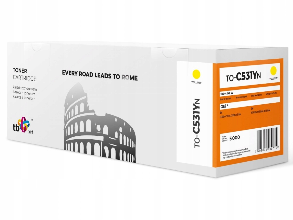 Toner do Oki C531 TO-C531YN Žlutý 100% nový