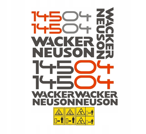 Samolepky Wacker Neuson 14504