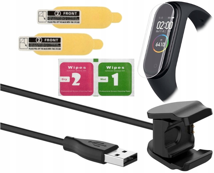 

Ładowarka bez wyjmowania MI Band 4 30cm +2x folia