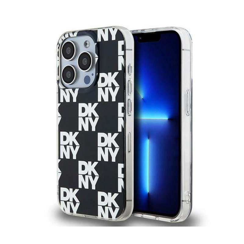 Dkny IML Checkered Mono Pattern Etui do iPhone 15 Pro Max (czarny)