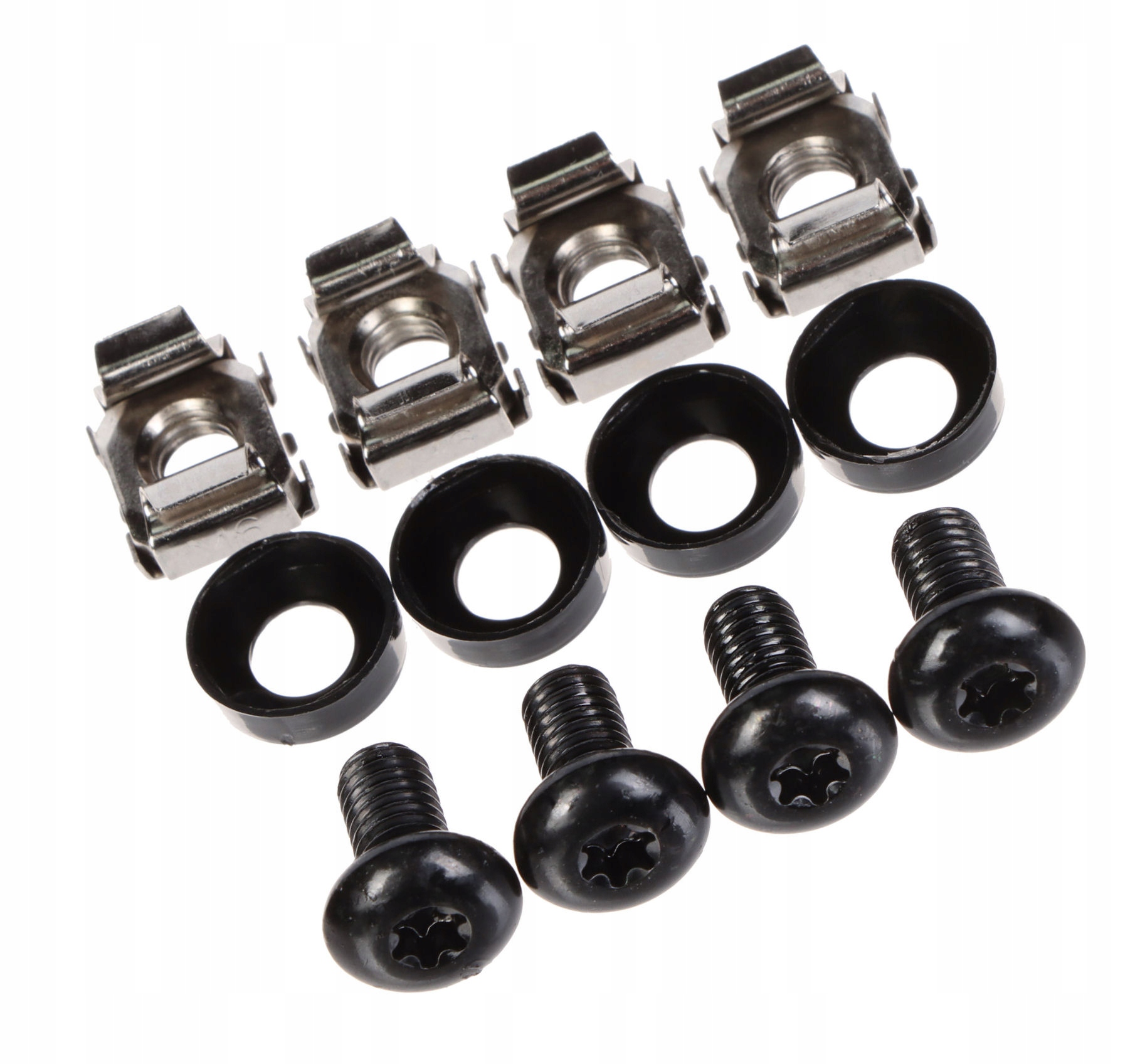 Монтажные винты черный M6 для шкафа набор из 4 шт.