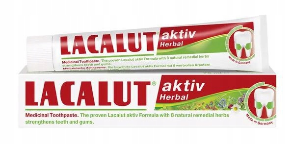 LACALUT ACTIV HERBAL GYÓGYNÖVÉNYES FOGKRÉM 75 ML
