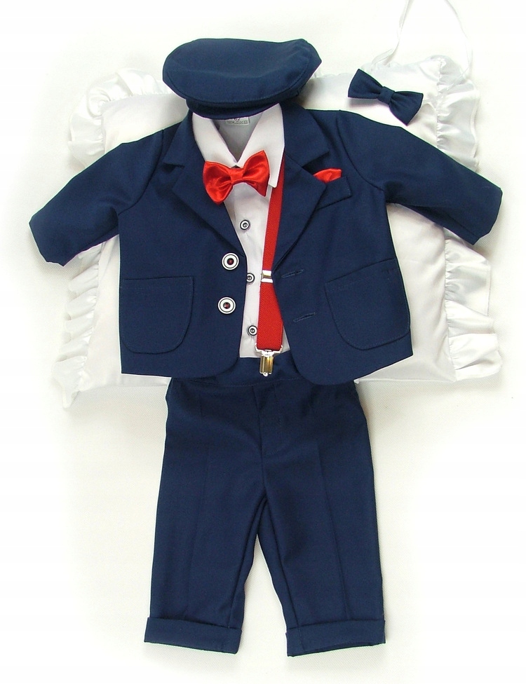UBRANKO DO CHRZTU GARNITUREK GARNITUR GRANATOWY R. 74