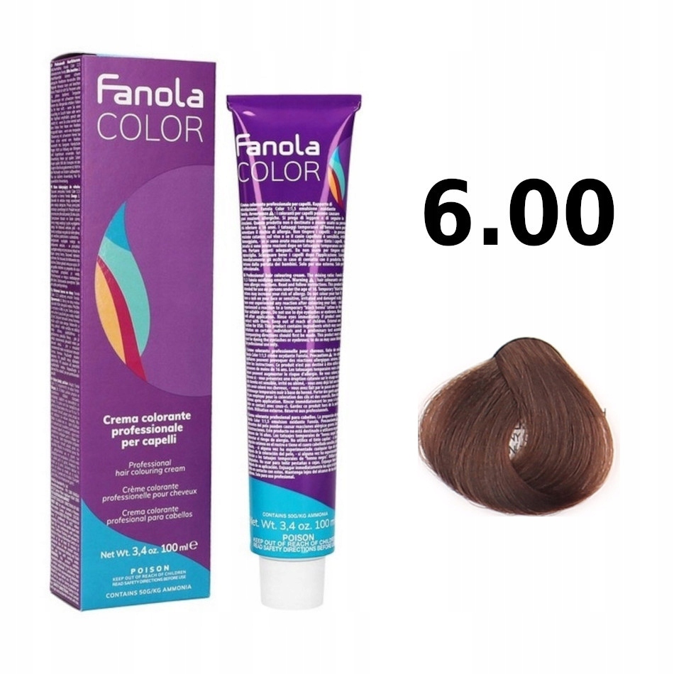 

Fanola Crema Colore 100ml farba do włosów nr 6.00