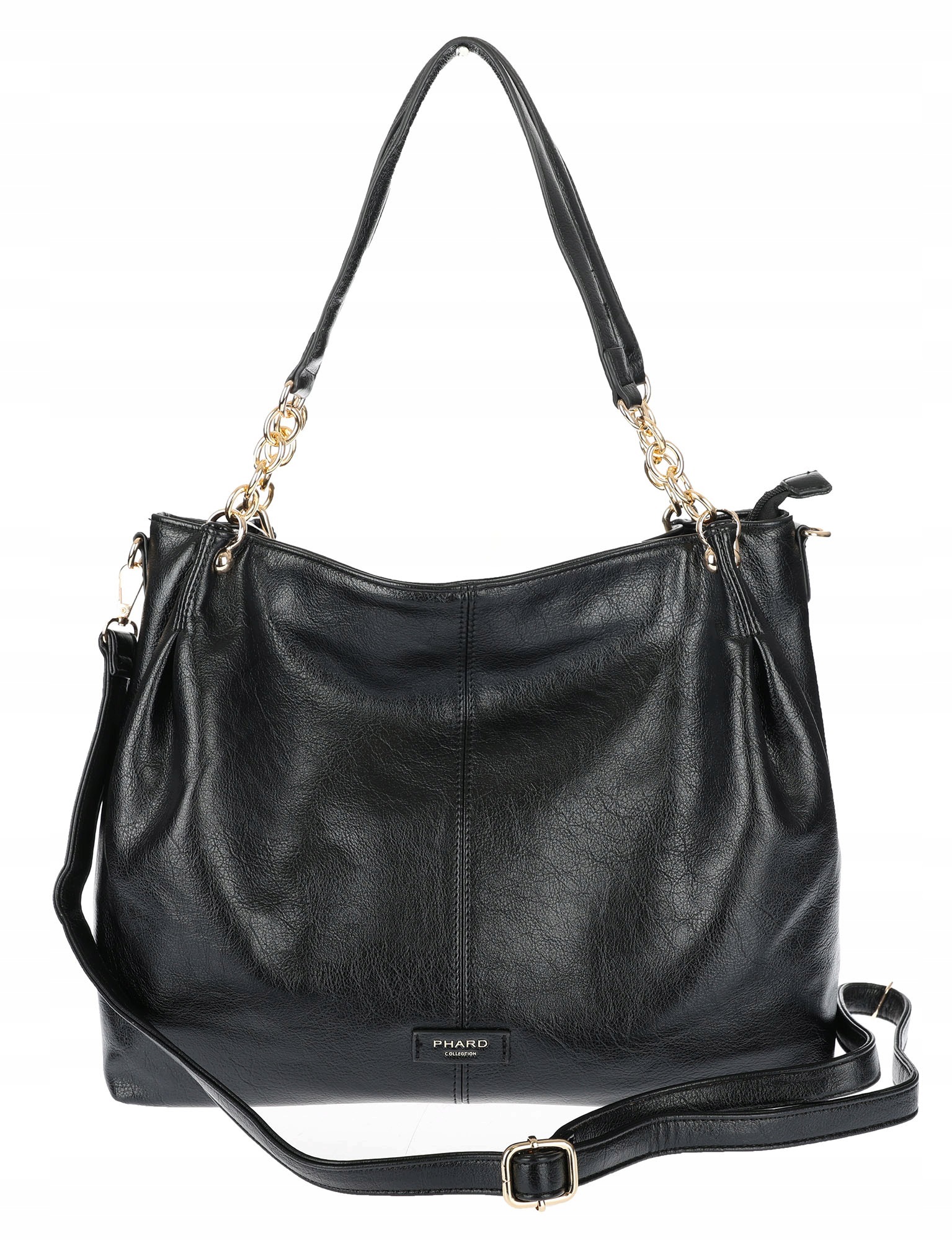 Dámská shopper kabelka A4 elegantní velká módní taška do práce PJ281 Černá