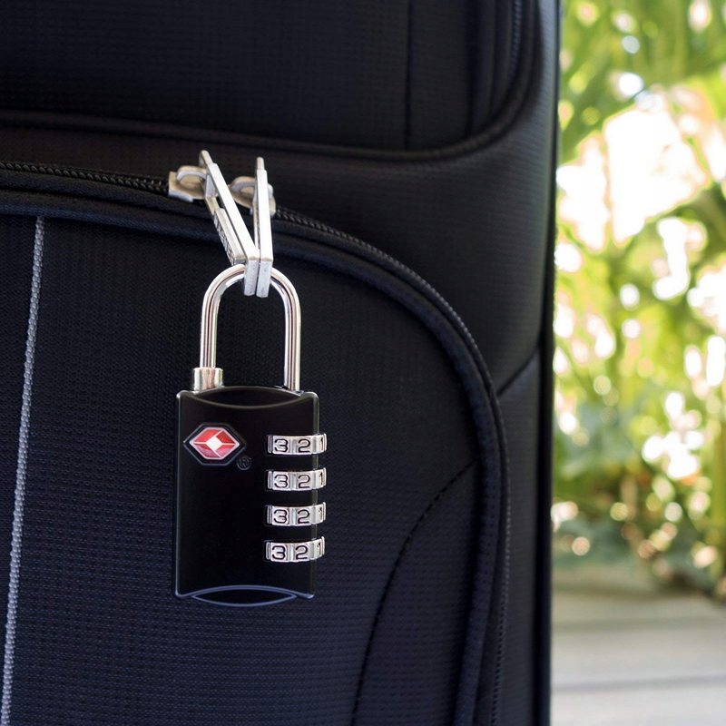 KŁÓDKA TSA PODRÓŻNA BAGAŻ 4 CYFROWA SZYFR SZYFROWA tsa 13183440559