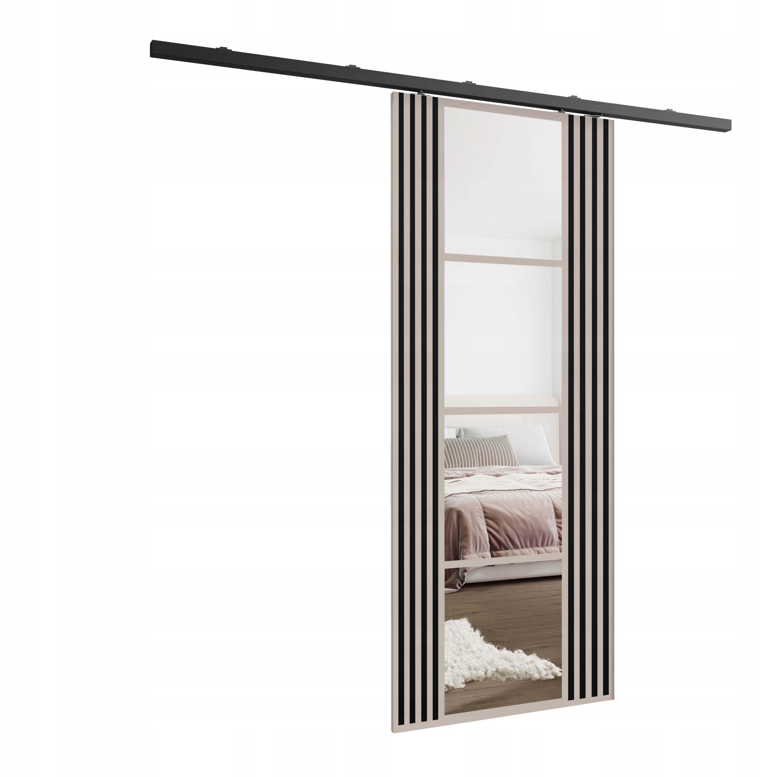 Posuvné nástěnné dveře HS-45 Endi 80 kašmírové lamely