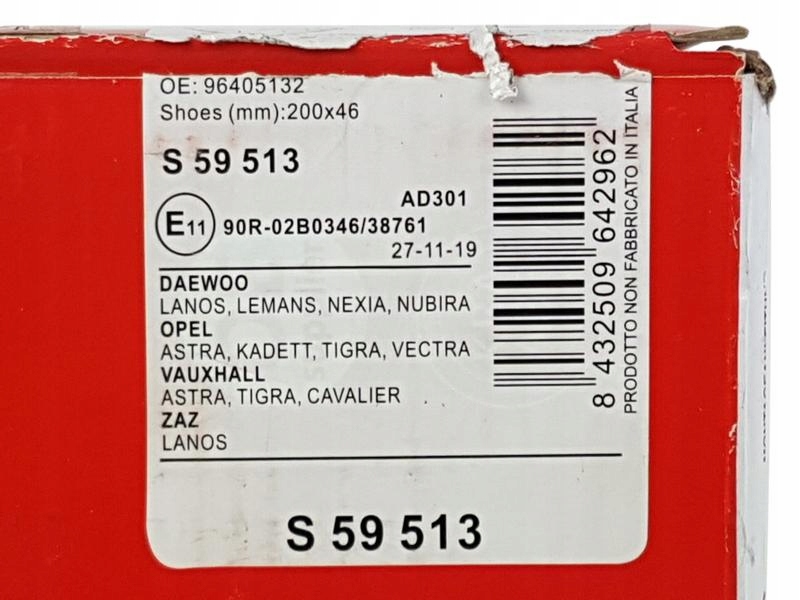 BREMBO SZCZĘKI HAMULCOWE OPEL ASTRA F G VECTRA A Producent części Brembo