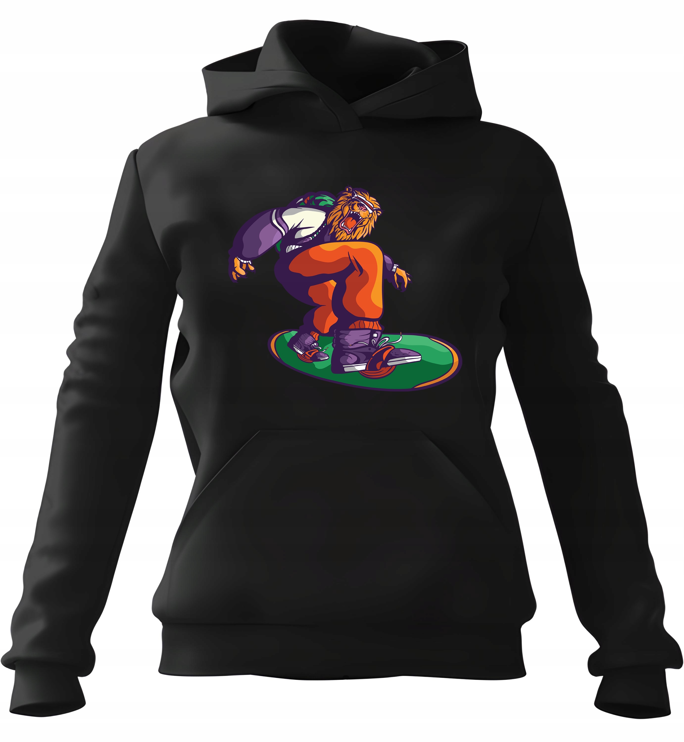 pánská mikina s kapucí Snowboard Lion Černá M pro muže, muže a muže