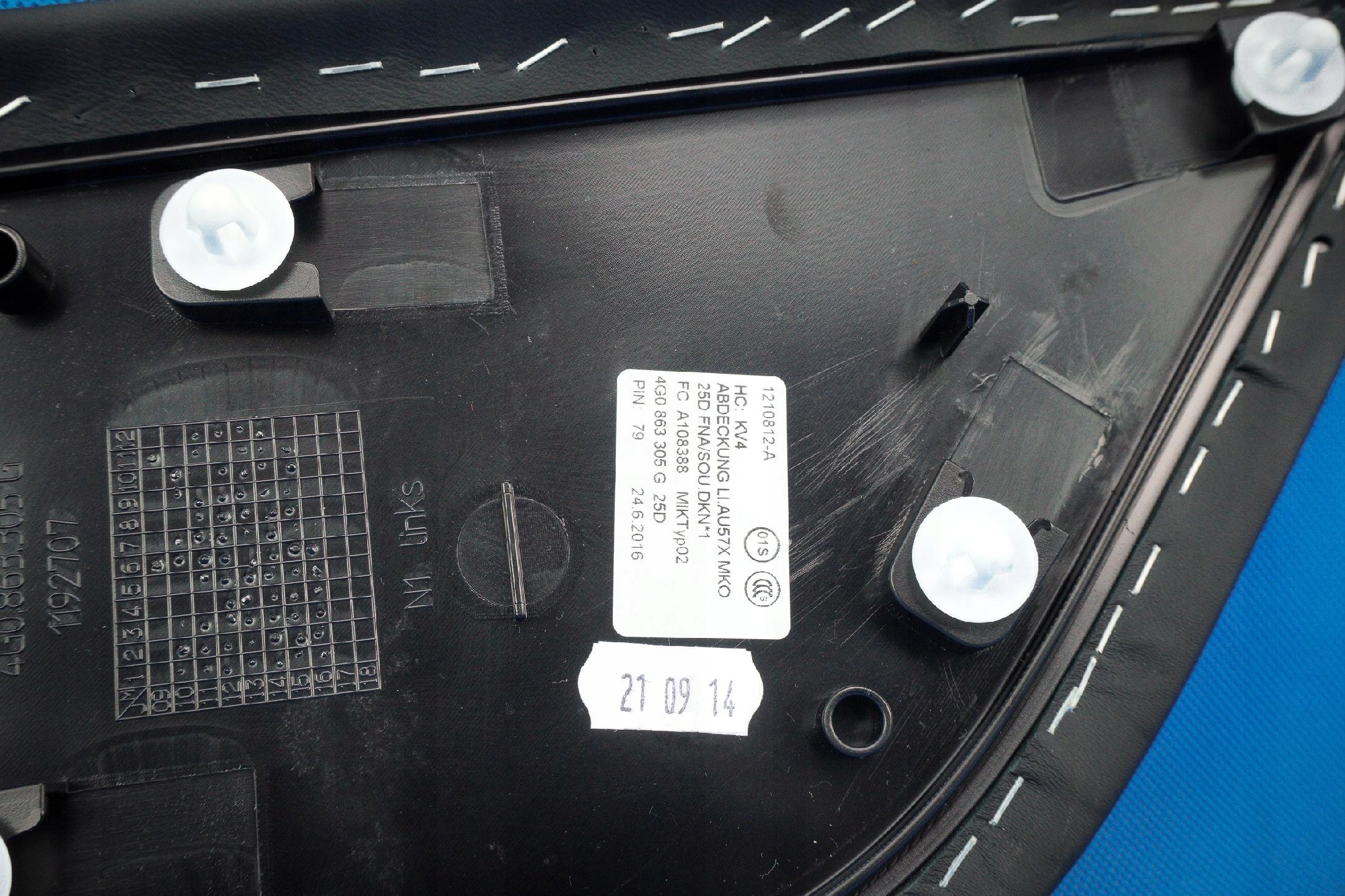 Blende Abdeckung tunelu Leder Audi A6 A7 4G0863305G 25D