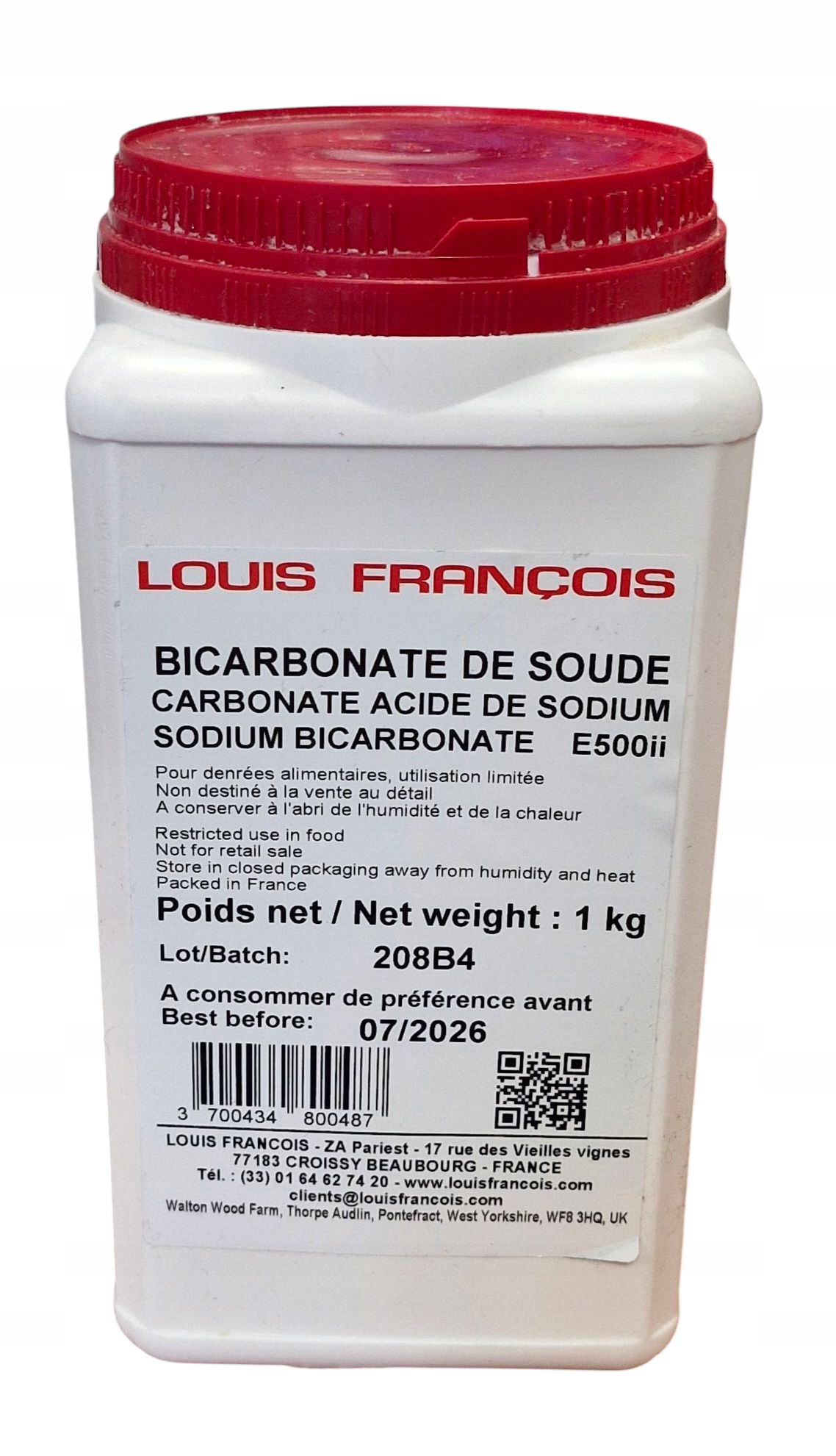 Levně Jedlá soda na pečení Louis Francois 1 kg