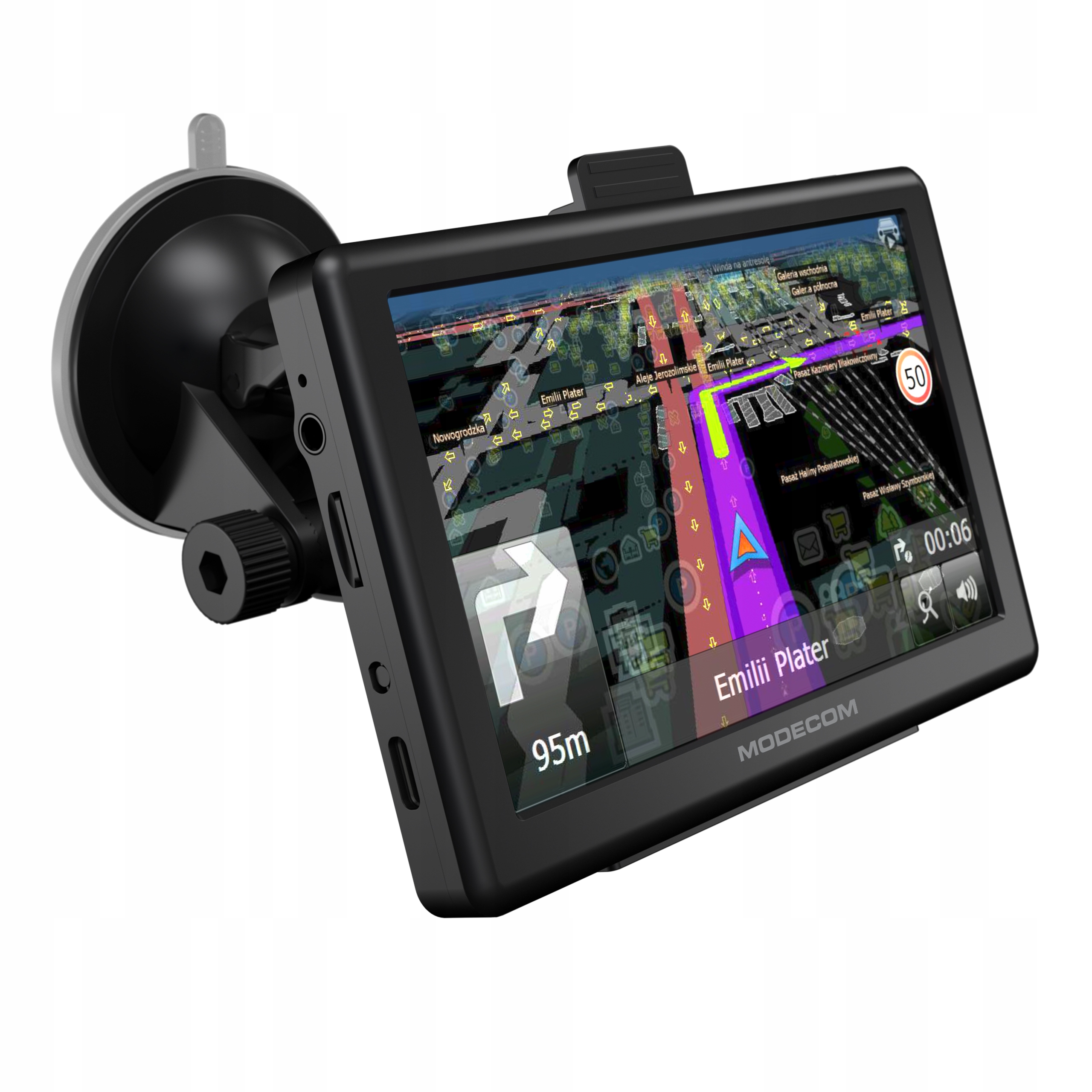 5palcová navigace Modecom CX 5.0 pro osobní auta, nákladní vozidla, Tir, autobusy, Usb-c