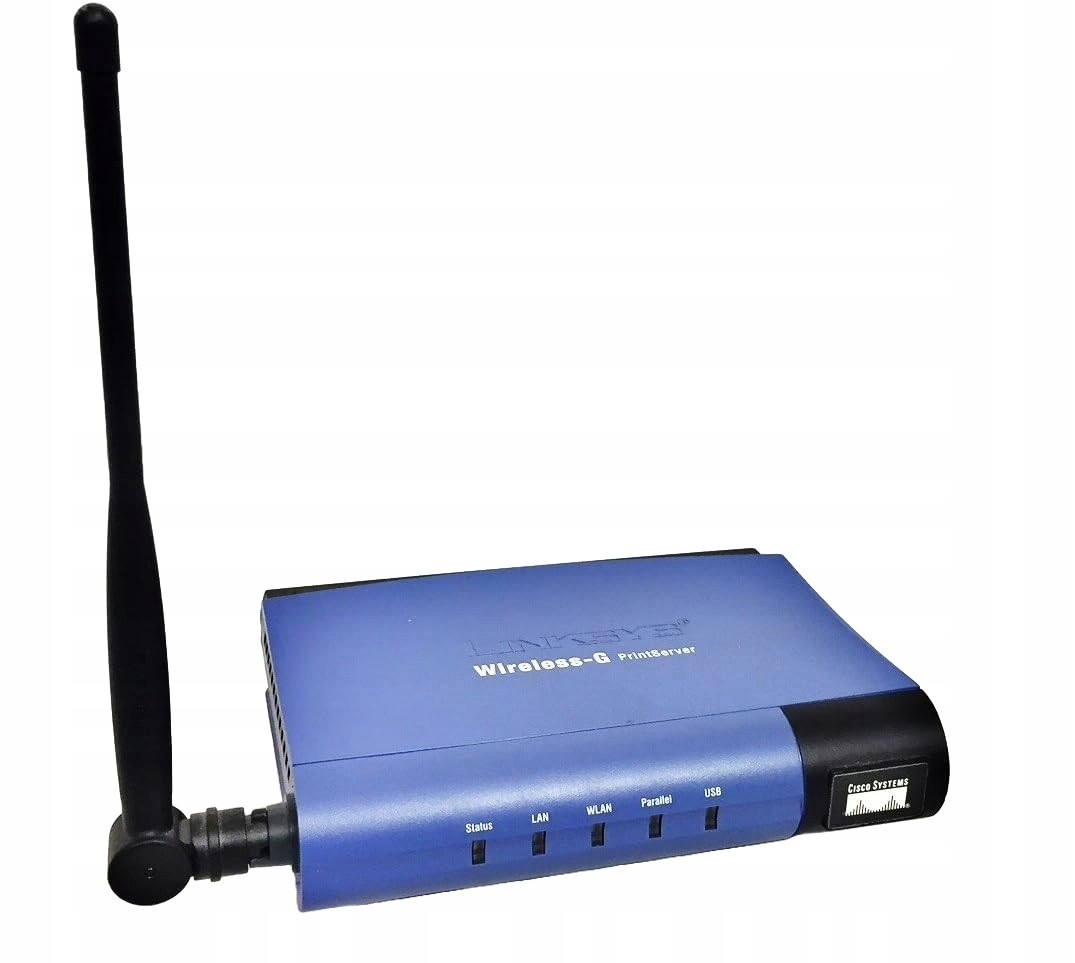 Print Server LPT USB 2.0 LINKSYS WPS54GU2 WiFi 802.11b / g LAN Serwer Wydr