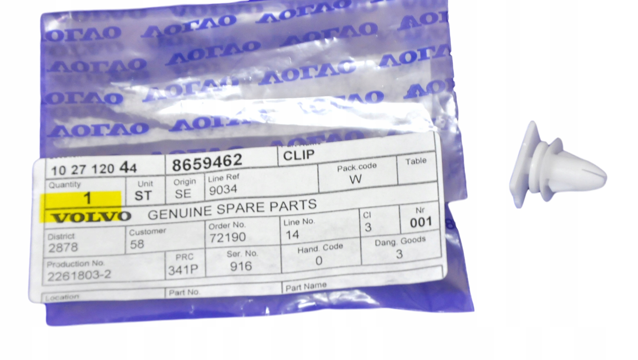 VOLVO XC90 spinka progu nakladki progowej zewn OE