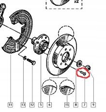 ŚRUBA TARCZY HAMULCOWEJ DACIA RENAULT CLIO LAGUNA MEGANE 7703004176 Producent części Quick Brake