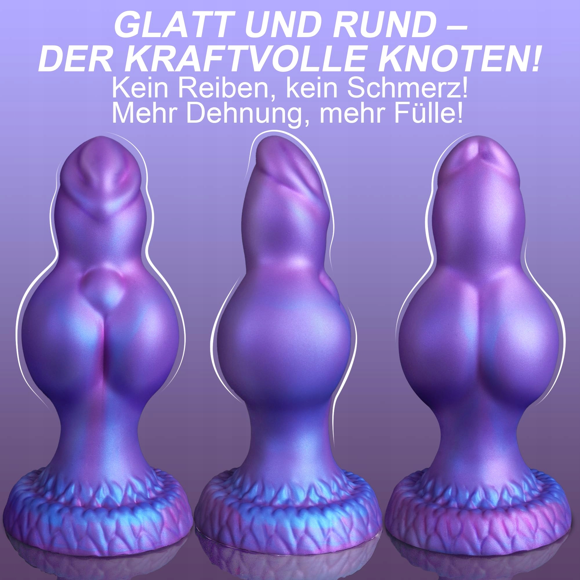 BREIT 8cm Knot Monster Analny Dildo Silikonowy z Przyssawką XXL — miniatura 6