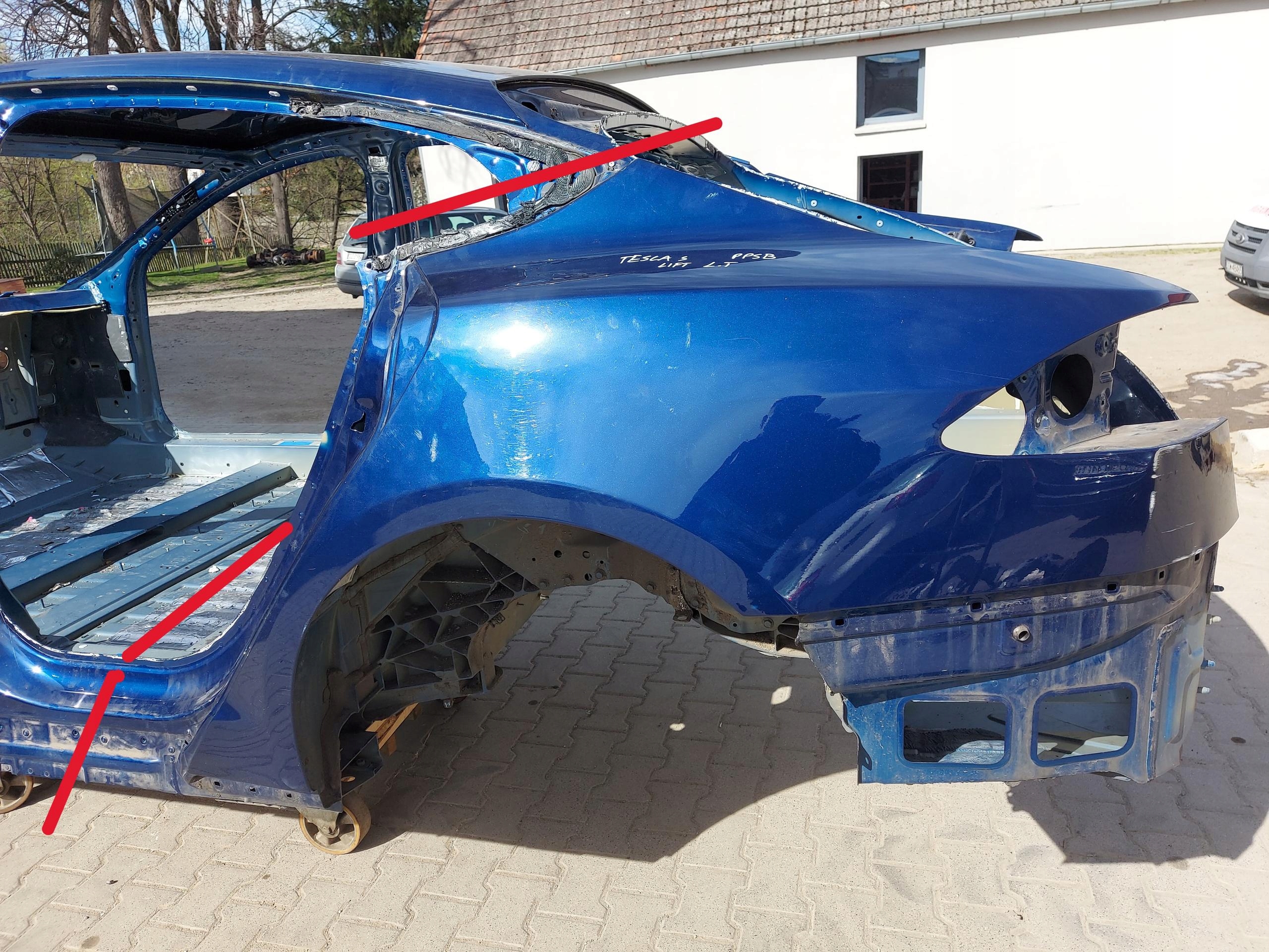 Tesla Model S LIFT rear panel fender left right quarter