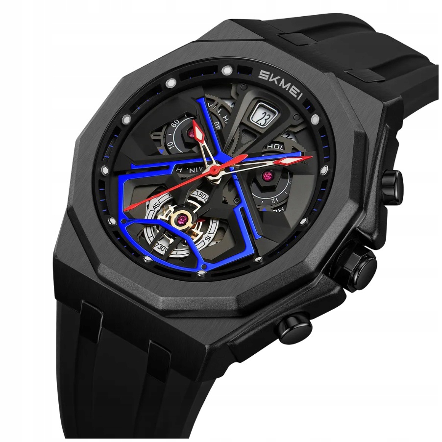 Pánské hodinky Skmei skm.124321c.mn analogový pásek chronograf datumovka