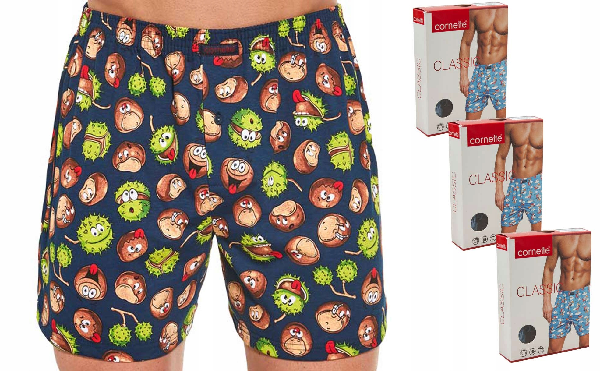 

Bokserki luźne Cornette Classic 3 szt. XXL *mix*