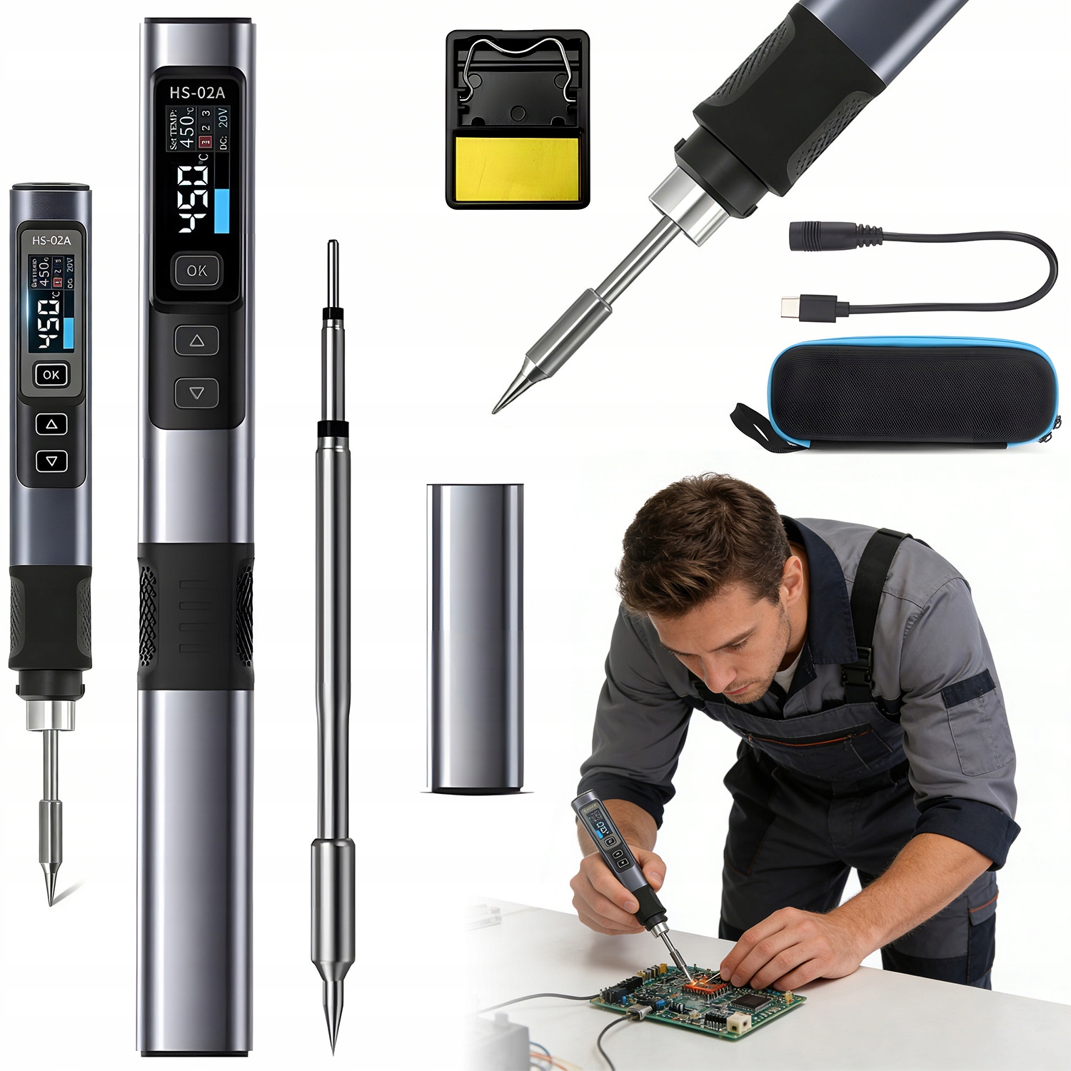 Malá Přesná Bezdrátová Přenosná Páječka S Regulací Teploty